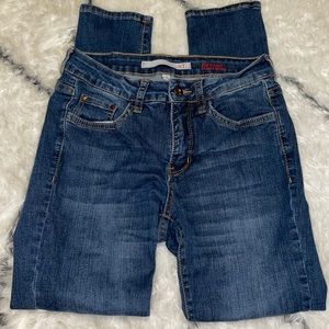 !it dark blue tiffany skinny ankle jeans!!